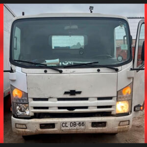 Chevrolet NPR blanco robado en Quillota, patente CLDB66