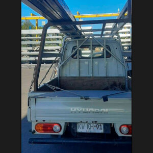 Hyundai Porter blanco robado en Chimbarongo, patente KWKH91