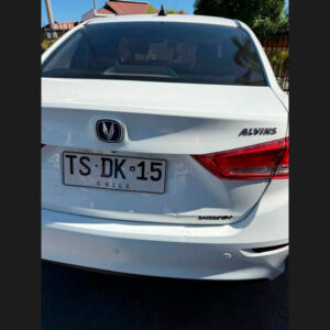 Changan Alsvin blanco robado en Viña del Mar, patente TSDK15