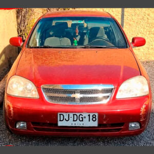 Chevrolet Optra rojo robado en Quinta Normal, patente DJDG18
